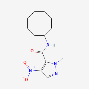 N-cyclooctyl-1-methyl-4-nitro-1H-pyrazole-5-carboxamide