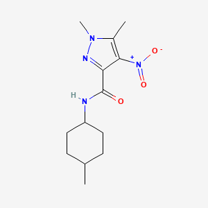 1,5-dimethyl-N-(4-methylcyclohexyl)-4-nitro-1H-pyrazole-3-carboxamide