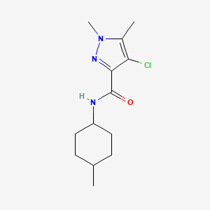 4-chloro-1,5-dimethyl-N-(4-methylcyclohexyl)-1H-pyrazole-3-carboxamide