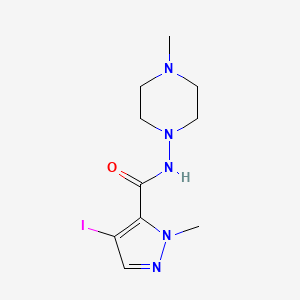 4-iodo-1-methyl-N-(4-methylpiperazin-1-yl)-1H-pyrazole-5-carboxamide