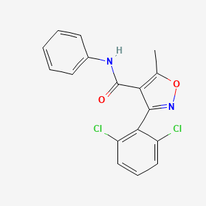 3-(2,6-dichlorophenyl)-5-methyl-N-phenyl-1,2-oxazole-4-carboxamide