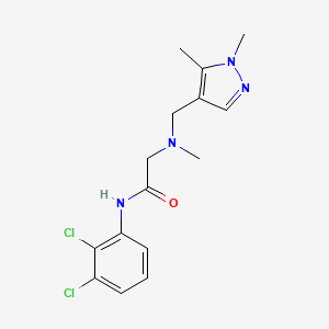 N-(2,3-dichlorophenyl)-N~2~-[(1,5-dimethyl-1H-pyrazol-4-yl)methyl]-N~2~-methylglycinamide