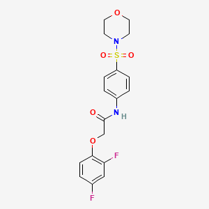 2-(2,4-difluorophenoxy)-N-[4-(morpholin-4-ylsulfonyl)phenyl]acetamide