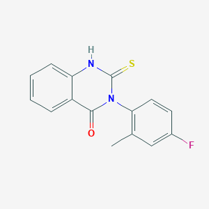 3-(4-fluoro-2-methylphenyl)-2-sulfanylquinazolin-4(3H)-one