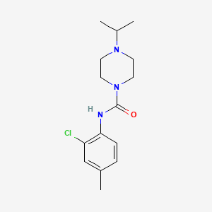 molecular formula C15H22ClN3O B10966808 N-(2-chloro-4-methylphenyl)-4-(propan-2-yl)piperazine-1-carboxamide 