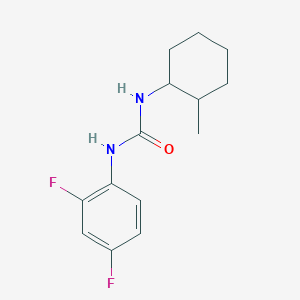 molecular formula C14H18F2N2O B10966851 1-(2,4-Difluorophenyl)-3-(2-methylcyclohexyl)urea 