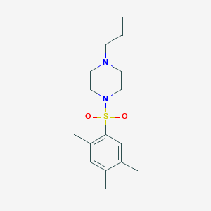 molecular formula C16H24N2O2S B10966863 1-(Prop-2-en-1-yl)-4-[(2,4,5-trimethylphenyl)sulfonyl]piperazine 