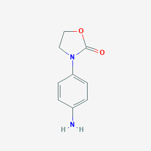 molecular formula C9H10N2O2 B109669 3-(4-Aminophenyl)-1,3-oxazolidin-2-one CAS No. 22036-26-6