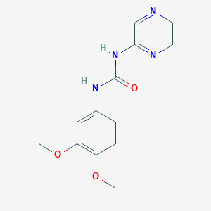 1-(3,4-Dimethoxyphenyl)-3-pyrazin-2-ylurea