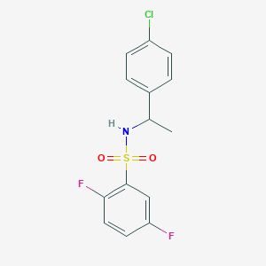 N-[1-(4-chlorophenyl)ethyl]-2,5-difluorobenzenesulfonamide