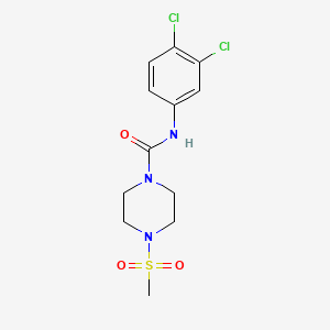 N-(3,4-dichlorophenyl)-4-(methylsulfonyl)piperazine-1-carboxamide