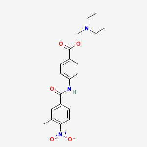 (Diethylamino)methyl 4-{[(3-methyl-4-nitrophenyl)carbonyl]amino}benzoate