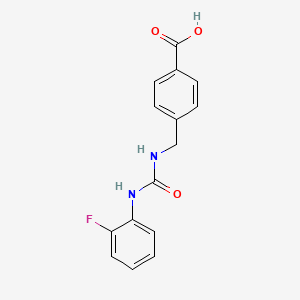 4-({[(2-Fluorophenyl)carbamoyl]amino}methyl)benzoic acid