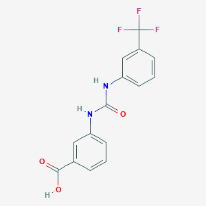 molecular formula C15H11F3N2O3 B10966999 3-({[3-(Trifluoromethyl)phenyl]carbamoyl}amino)benzoic acid 