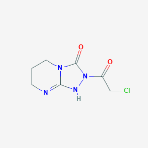 B010967 2-(Chloroacetyl)-1,5,6,7-tetrahydro[1,2,4]triazolo[4,3-a]pyrimidin-3(2H)-one CAS No. 108735-50-8