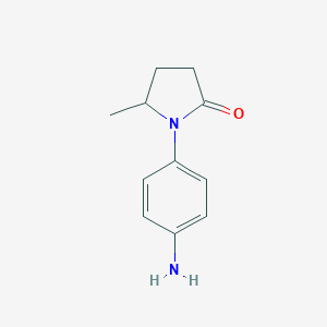 molecular formula C11H14N2O B109670 1-(4-氨基苯基)-5-甲基吡咯烷-2-酮 CAS No. 13691-28-6
