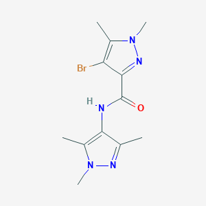 4-bromo-1,5-dimethyl-N-(1,3,5-trimethyl-1H-pyrazol-4-yl)-1H-pyrazole-3-carboxamide