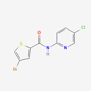 molecular formula C10H6BrClN2OS B10967018 4-bromo-N-(5-chloropyridin-2-yl)thiophene-2-carboxamide 