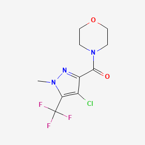 [4-chloro-1-methyl-5-(trifluoromethyl)-1H-pyrazol-3-yl](morpholin-4-yl)methanone