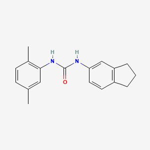 molecular formula C18H20N2O B10967048 1-(2,3-dihydro-1H-inden-5-yl)-3-(2,5-dimethylphenyl)urea 