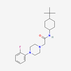 N-(4-tert-butylcyclohexyl)-2-[4-(2-fluorophenyl)piperazin-1-yl]acetamide