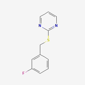 2-[(3-Fluorobenzyl)sulfanyl]pyrimidine