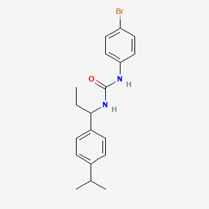 1-(4-Bromophenyl)-3-{1-[4-(propan-2-yl)phenyl]propyl}urea