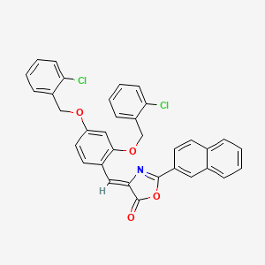 (4Z)-4-{2,4-bis[(2-chlorobenzyl)oxy]benzylidene}-2-(naphthalen-2-yl)-1,3-oxazol-5(4H)-one