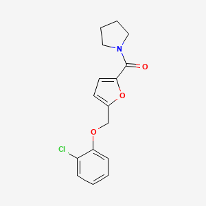 [5-(2-Chloro-phenoxymethyl)-furan-2-yl]-pyrrolidin-1-yl-methanone