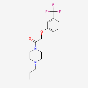 molecular formula C16H21F3N2O2 B10967142 1-(4-Propylpiperazin-1-yl)-2-[3-(trifluoromethyl)phenoxy]ethanone 