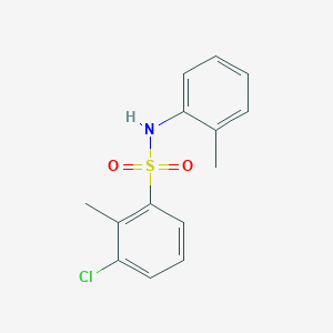 molecular formula C14H14ClNO2S B10967161 3-chloro-2-methyl-N-(2-methylphenyl)benzenesulfonamide 