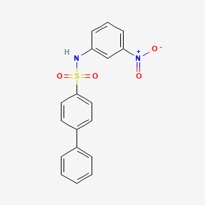 N-(3-nitrophenyl)biphenyl-4-sulfonamide