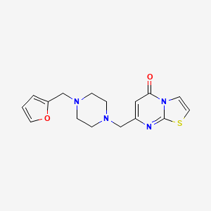 7-{[4-(furan-2-ylmethyl)piperazin-1-yl]methyl}-5H-[1,3]thiazolo[3,2-a]pyrimidin-5-one