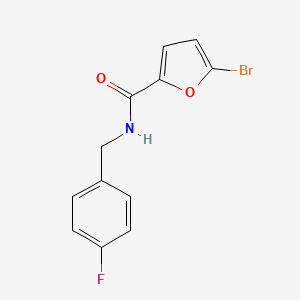 molecular formula C12H9BrFNO2 B10967193 5-bromo-N-[(4-fluorophenyl)methyl]furan-2-carboxamide CAS No. 544424-57-9