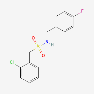 1-(2-chlorophenyl)-N-(4-fluorobenzyl)methanesulfonamide