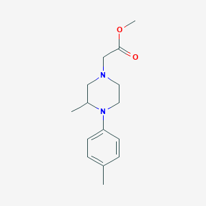 Methyl [3-methyl-4-(4-methylphenyl)piperazin-1-yl]acetate