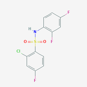 2-chloro-N-(2,4-difluorophenyl)-4-fluorobenzenesulfonamide