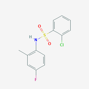 2-chloro-N-(4-fluoro-2-methylphenyl)benzenesulfonamide