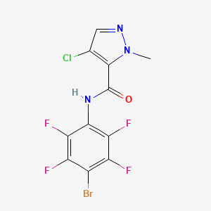 N-(4-bromo-2,3,5,6-tetrafluorophenyl)-4-chloro-1-methyl-1H-pyrazole-5-carboxamide