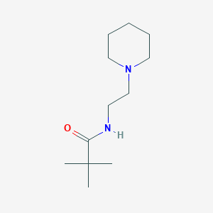 2,2-dimethyl-N-[2-(piperidin-1-yl)ethyl]propanamide