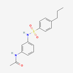 N-(3-{[(4-propylphenyl)sulfonyl]amino}phenyl)acetamide