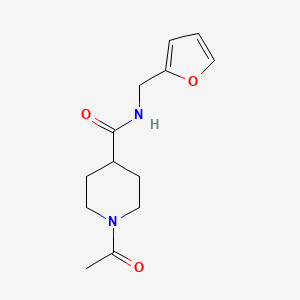 1-acetyl-N-(furan-2-ylmethyl)piperidine-4-carboxamide