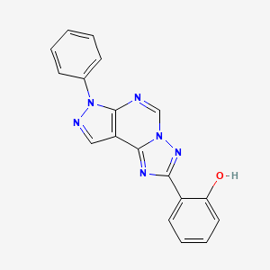 2-(7-phenyl-7H-pyrazolo[4,3-e][1,2,4]triazolo[1,5-c]pyrimidin-2-yl)phenol