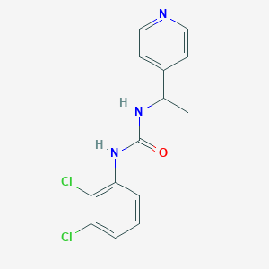 molecular formula C14H13Cl2N3O B10967288 1-(2,3-Dichlorophenyl)-3-[1-(pyridin-4-yl)ethyl]urea 