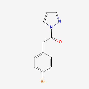 2-(4-bromophenyl)-1-(1H-pyrazol-1-yl)ethanone