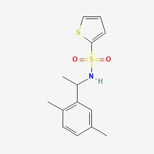 N-[1-(2,5-dimethylphenyl)ethyl]thiophene-2-sulfonamide