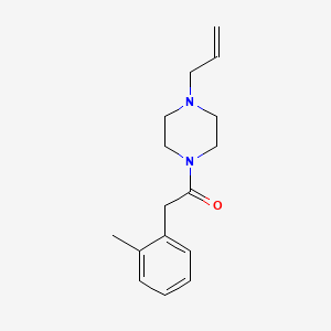 molecular formula C16H22N2O B10967317 2-(2-Methylphenyl)-1-[4-(prop-2-en-1-yl)piperazin-1-yl]ethanone 