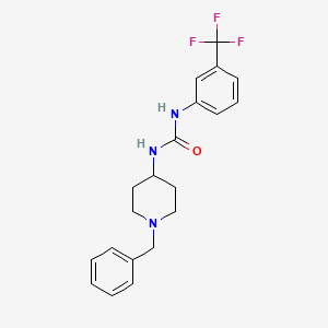 molecular formula C20H22F3N3O B10967334 1-(1-Benzylpiperidin-4-yl)-3-(3-(trifluoromethyl)phenyl)urea 