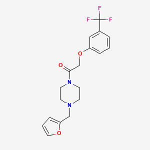 1-[4-(Furan-2-ylmethyl)piperazin-1-yl]-2-[3-(trifluoromethyl)phenoxy]ethanone