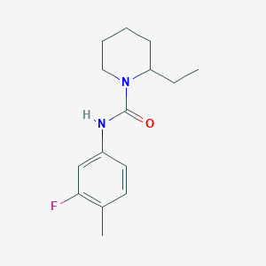 2-ethyl-N-(3-fluoro-4-methylphenyl)piperidine-1-carboxamide